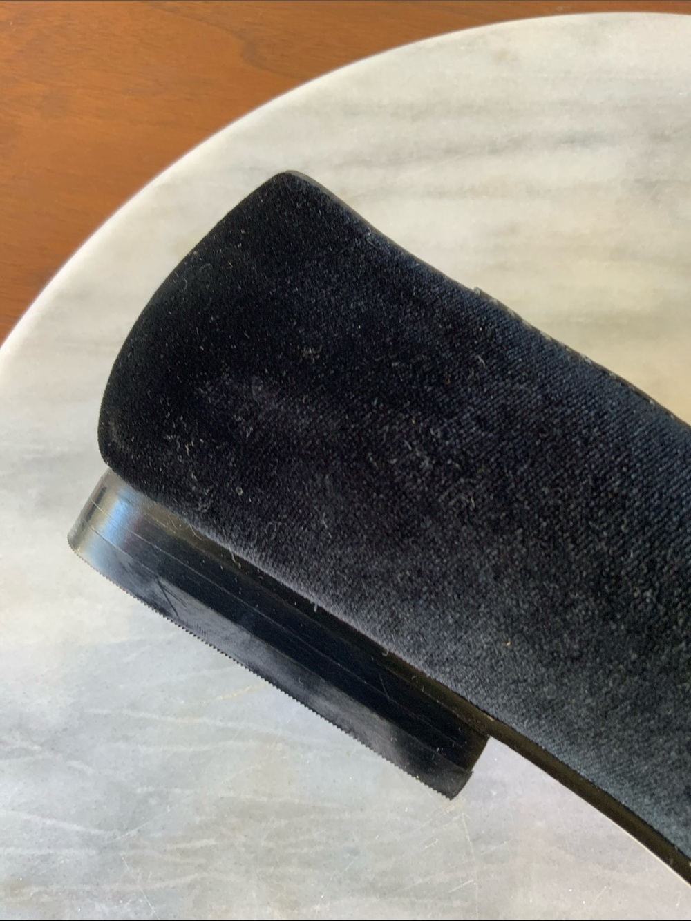 Lauren Ralph Lauren Black Velvet Loafers - Picture 7 of 8